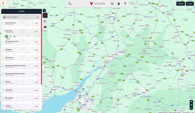Create a drive time zone 1