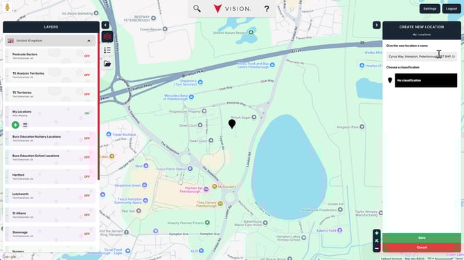 Creating first location 4