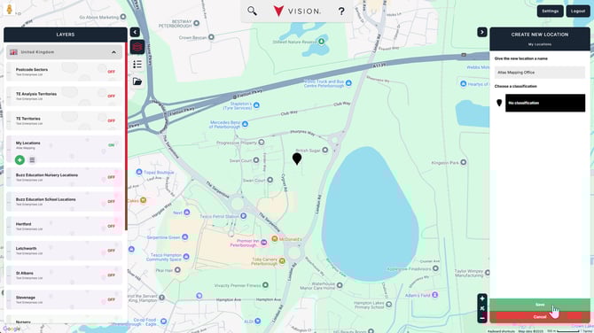Creating first location 5