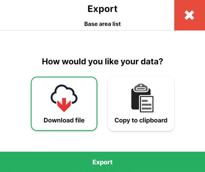 Export list2