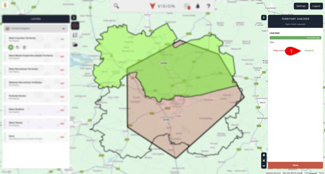 Responding to Territory Checker requests 6
